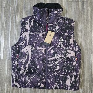 Nike ACG Lunar Lake Vest Therma FIT ADV Women's Size L Black Purple FV7331-573
